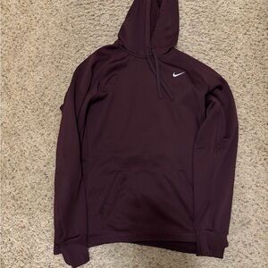 Nike Therma-FIT Pullover Fleece Hoodie Maroon Burgundy Men's Medium